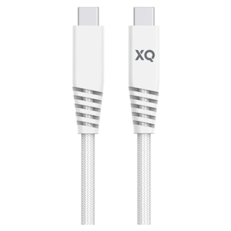 Kabel XQISIT NP Cotton braided USB-C to USB-C 3.1 200cm white (50842)
