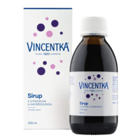 Vincentka Sirup s jitrocelem a mateřídouškou 200ml