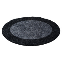 Ayyildiz koberce Kusový koberec Life Shaggy 1503 anthracit kruh - 160x160 (průměr) kruh cm