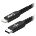 AlzaPower AluCore USB-C to Lightning MFi 0.5m černý