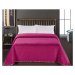 Fialovo-růžový přehoz přes postel z mikrovlákna Decoking Vivian, 240 x 260 cm