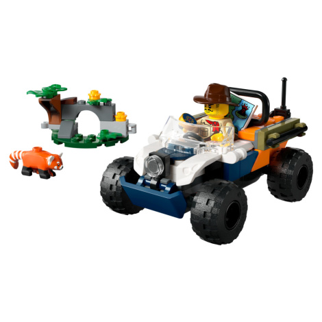 LEGO® City 60424 Čtyřkolka na průzkum džungle – mise panda červená