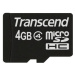 TRANSCEND MicroSDHC karta 4GB Class 4 + adaptér