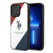 US Polo USHCP14XPSO3 hard silikonové pouzdro iPhone 14 PRO MAX 6.7" white Tricolor Embossed