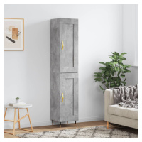 vidaXL Skříň highboard betonově šedá 34,5x34x180 cm kompozitní dřevo