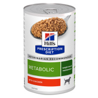 Hill's Prescription Diet, 36 x 360g / 370g - 24 + 12 zdarma - Metabolic Weight Management s kuře