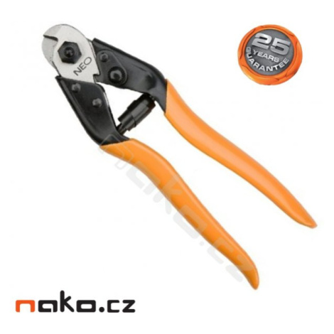 NEO TOOLS nůžky na ocelová lanka a drát 190mm 01-512