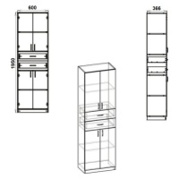 Kancelářská skříň RKS-11 olše