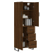 vidaXL Skříň highboard hnědý dub 69,5 x 34 x 180 cm kompozitní dřevo