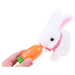mamido Interaktivní králík v košíku s příslušenstvím bílý