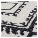 Flair Rugs koberce Kusový koberec Deuce Alix Recycled Rug Monochrome/Black - 160x230 cm
