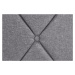 Dvoulůžková postel BETINIA –⁠ 160x200, látka, šedá