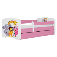 Kocot kids Dětská postel Babydreams ZOO růžová, varianta