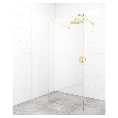 Sprchová zástěna Walk-in 110 cm SAT v barvě profilu zlatá SATBWI110ZAVZ