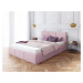 FDM Čalouněná manželská postel FRESIA | 160 x 200 cm Barva: Šedá