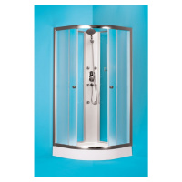 HOPA Čtvrtkruhový sprchový box GRANADA BARVA rámu Chrom/Leštěný hliník (ALU), Rozměr A 90 cm, Ro
