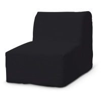 Dekoria Potah na křeslo Lycksele jednoduchý, černá, fotel Lycksele, Etna, 705-00