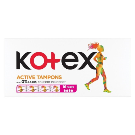 KOTEX Active tampony Super 16ks Kimberly-Clark