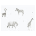 Yokodesign Tapeta Zvířátka ze ZOO - bílá Délka: 250 cm