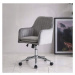 Pohodlné otočné kancelářské křeslo v šedé barvě