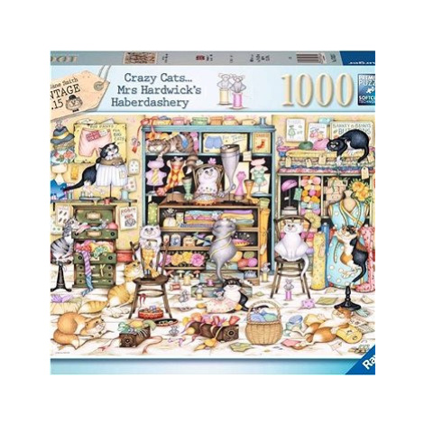 Ravensburger 120010838 Hrátky rozdováděných koček v galanterii