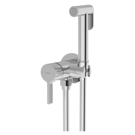 Sapho ICONIC podomítková bidetová baterie se Stop sprškou, kulatá, chrom