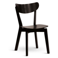 Dřevěná jídelní židle NICO – masiv, černá