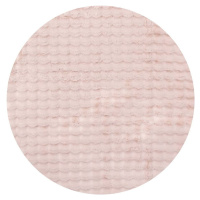 Růžový pratelný kulatý koberec ø 200 cm Bubble Pink – Mila Home