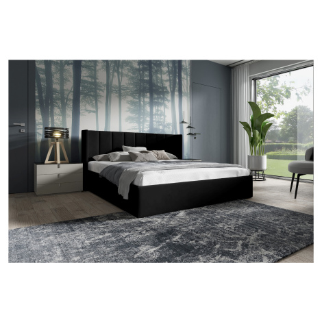 Eka Čalouněná postel EVEREST - Kronos 120x200 cm Barva látky: Světle šedá (15), Úložný prostor: 