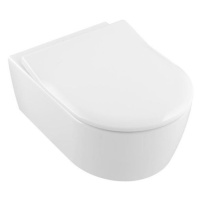 Wc s prkénkem softclose Villeroy & Boch Avento zadní odpad GLACERAAVWC006