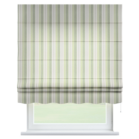 Dekoria Římská roleta Firenze, zelené pásy, Vibes, 144-96