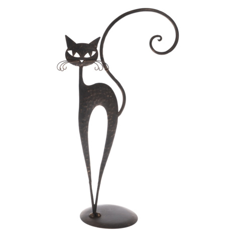 Kovová dekorace - Kočka, 52 x 14 cm