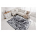 Kusový koberec Miro 51331.803 Zebra black / white 120x170 cm