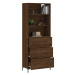 vidaXL Skříň highboard hnědý dub 69,5 x 34 x 180 cm kompozitní dřevo