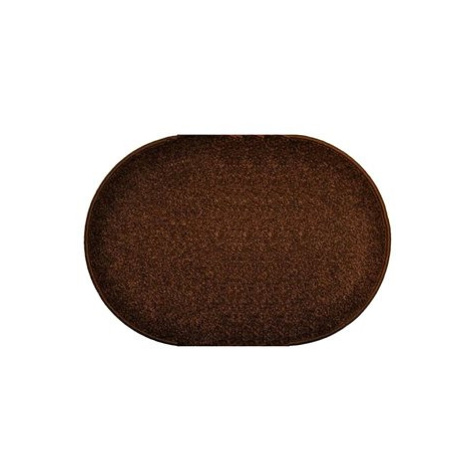 Kusový hnědý koberec Eton ovál
