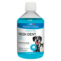 Francodex Fresh Dent 2v1 ústní voda pro psy a kočky 500 ml
