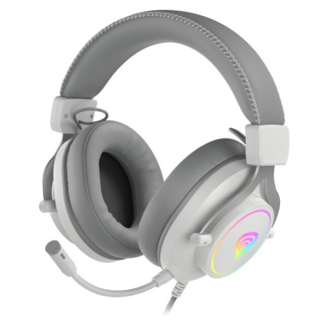 Genesis herní sluchátka s mikrofonem NEON 750, RGB podsvícení, bílá