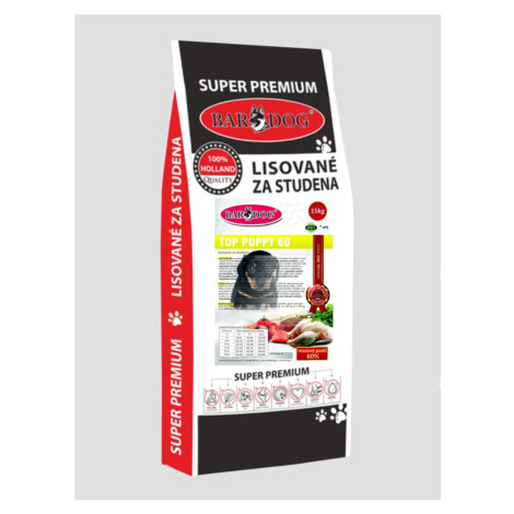 Granule Bardog Lisované granule za studena Top Puppy 60 - 15 kg