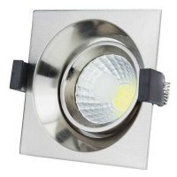 LED COB Stropní svítidlo čtvercové Inox Build-In