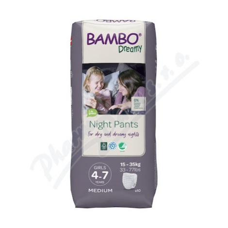 Bambo Dreamy Night Pants 4-7let Girl 15-35kg 10ks