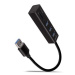 AXAGON HMA-CR3A SuperSpeed hub, USB-A 5Gbps -> 3x USB-A & Card Reader, metal