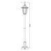 ACA Lighting 6S plastová venkovní stojací lampa rezavá 100cm E27 IP44 PLGQ5R
