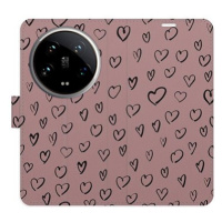 iSaprio Flip pouzdro Heart Dark 02 pro Xiaomi 14 Ultra