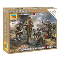 Model Kit figurky 6287 - US 81mm Mortat w/crew (Snap Fit) (1:72)