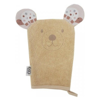 EKO Žínka bavlněná s oušky Bear Beige 20x15 cm