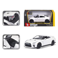 Bburago 1:24 Plus Nissan GT-R Metallic White