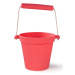 Bigjigs Toys Plážový kbelík tmavě růžový