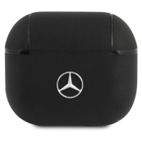 Kožené pouzdro Mercedes pro AirPods 3, černá