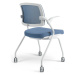 Konferenční židle na kolečkách Bestuhl U20 WHITE — více barev, stohovatelná Zelená
