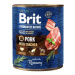 Brit Premium Dog by Nature konzerva Pork & Trachea 800g